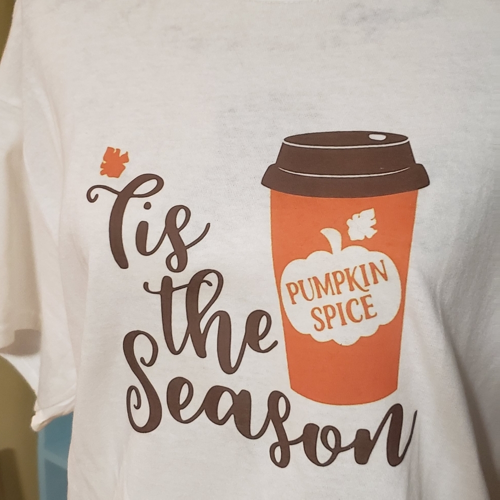 Pumpkin Spice Fall Adult Shirt Sz Large